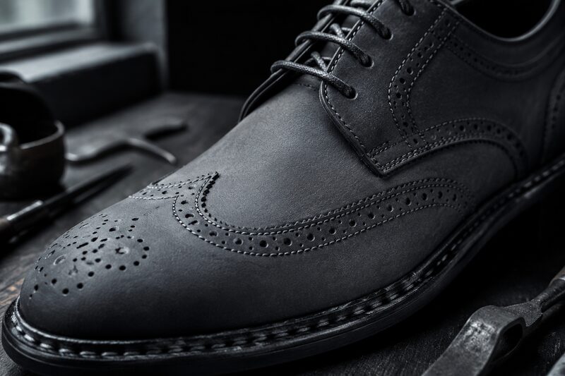 Derby-Schuhe in Charcoal
